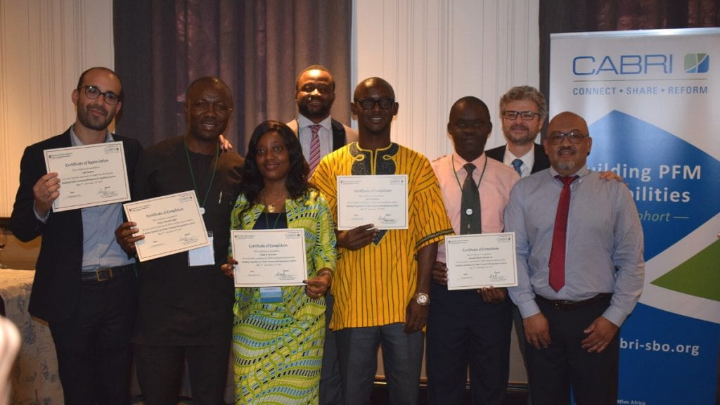 CABRI participants posing with certificates