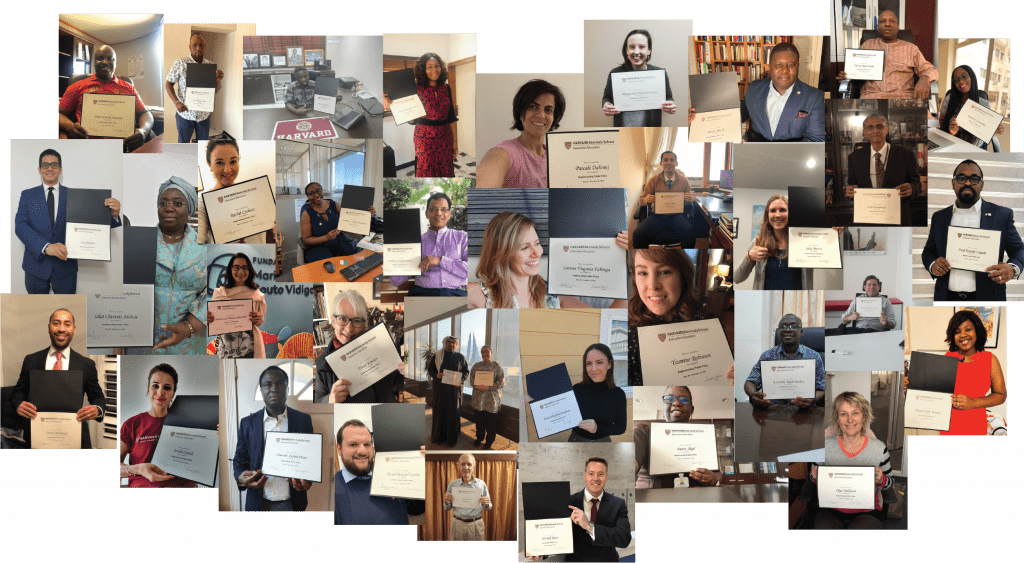 Collage of IPP 2019 participants holding certificates