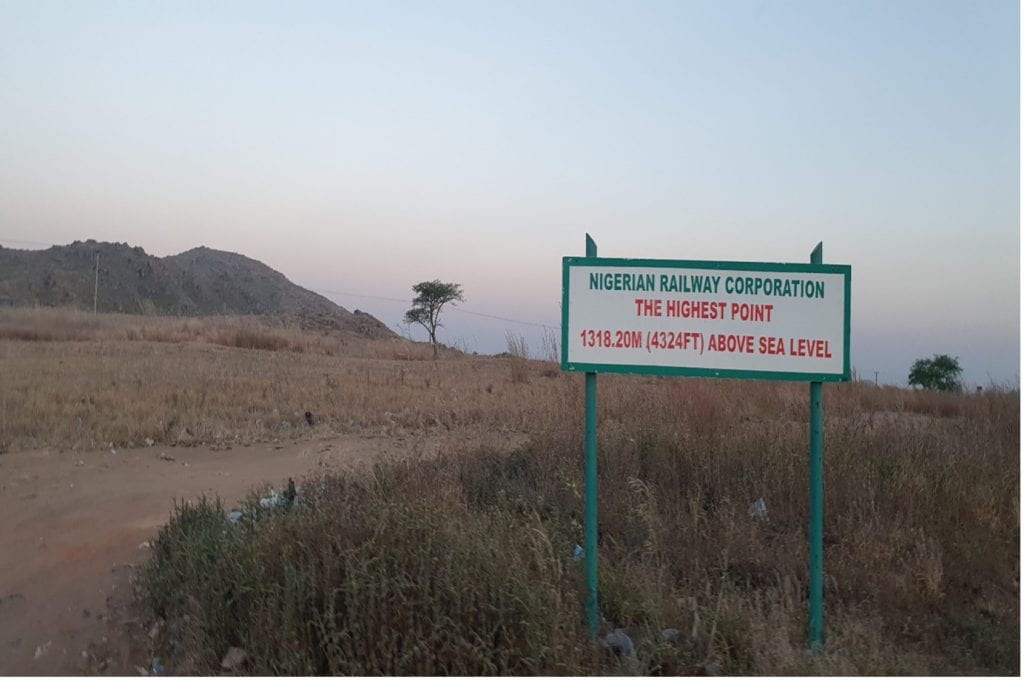 Sign of Nigeria's highest point in Jos