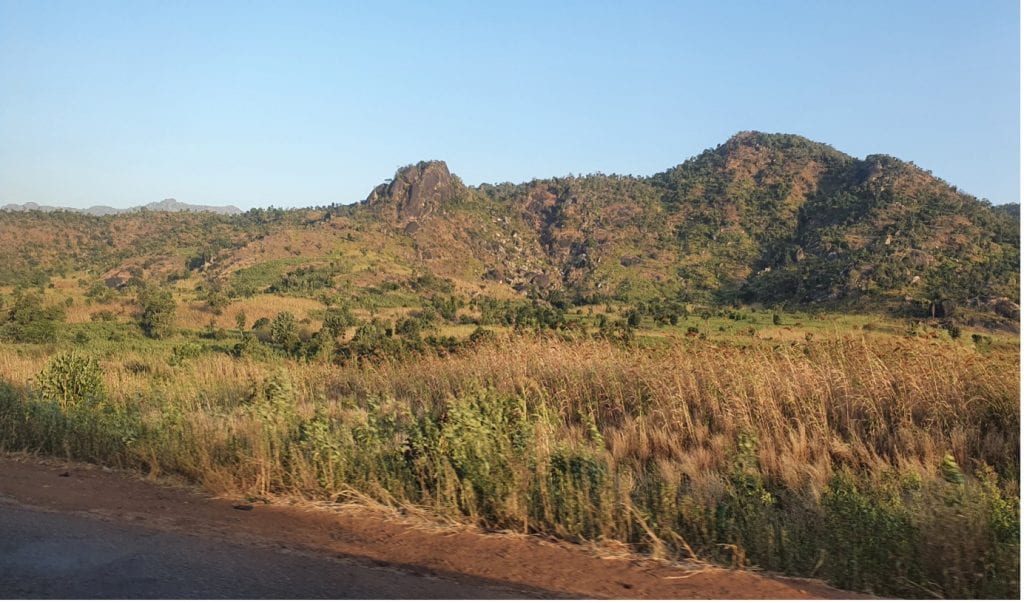 Mountains and lush vegetation in Jos