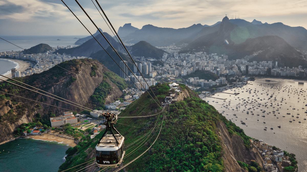 View of Brazil from cablecar