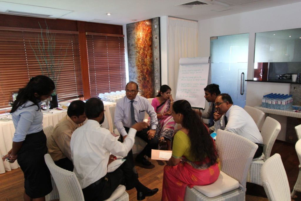 Sri Lankan group working together