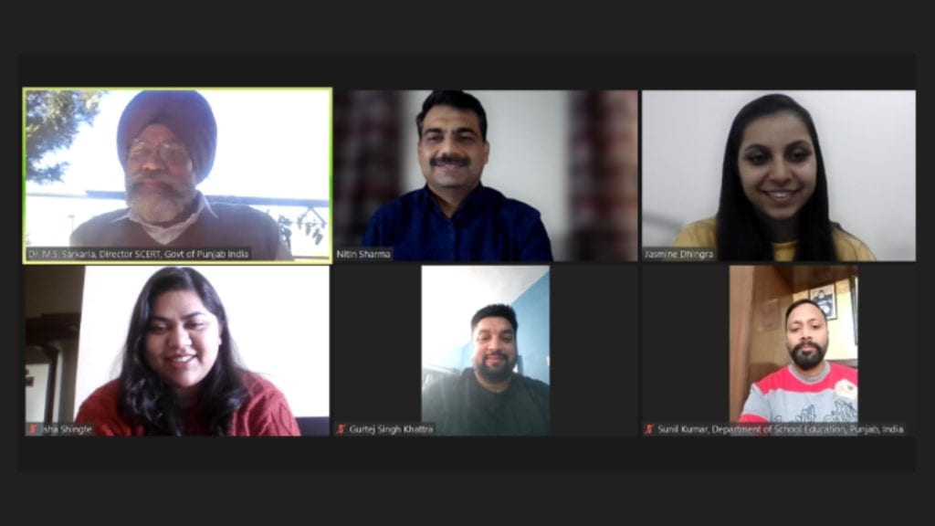 PDIA in Education, India Team zoom screenshot