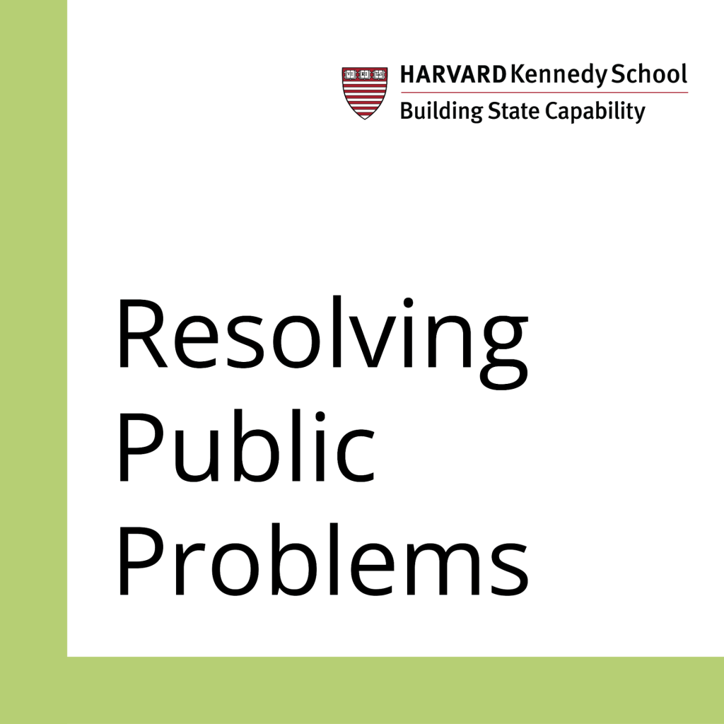 Resolving Public Problems cover photo