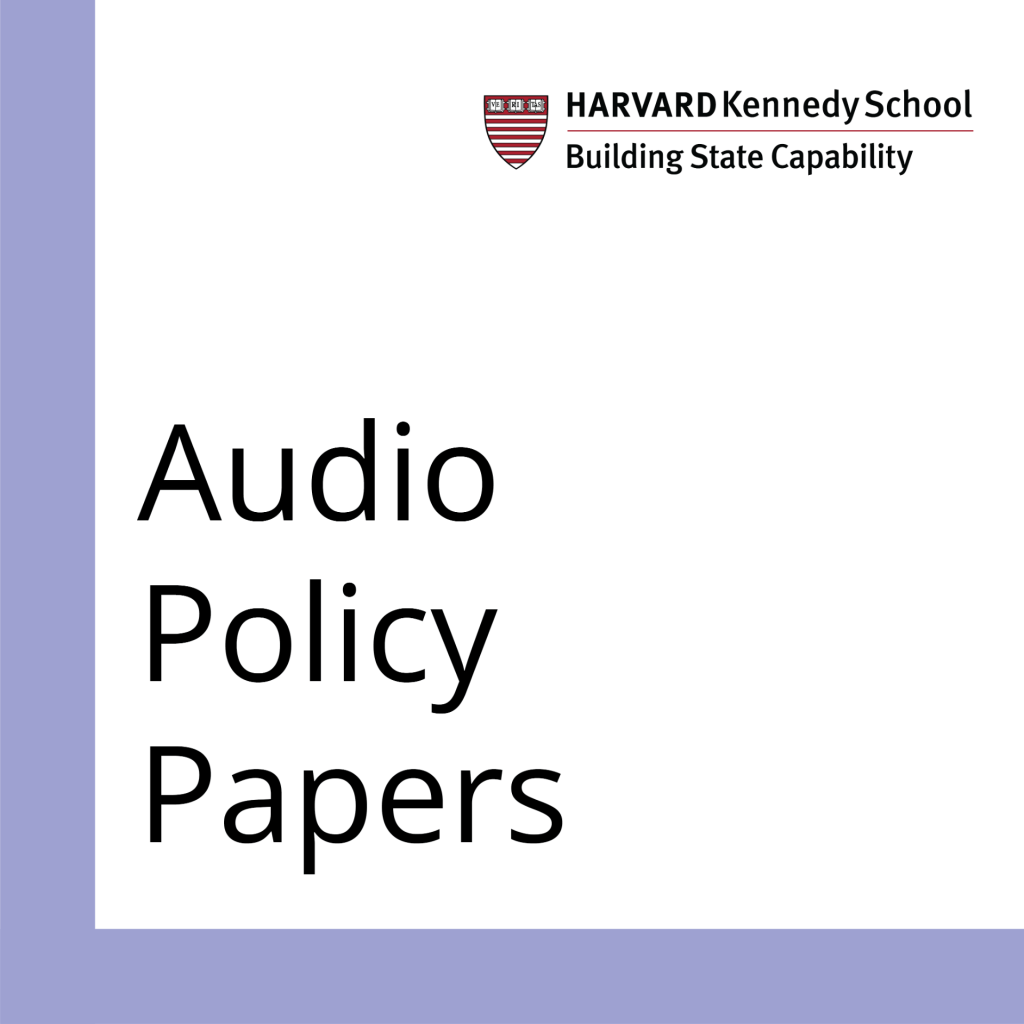 Audio Policy Papers cover photo