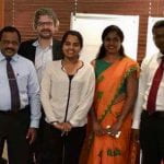 Sri Lankan team with Anisha Poobalan and Matt Andrews