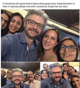 Selfie collage of attendees