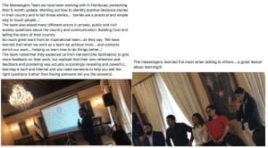 Screenshot from social media of a person speaking to a group