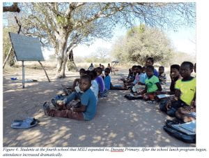Students learning in school