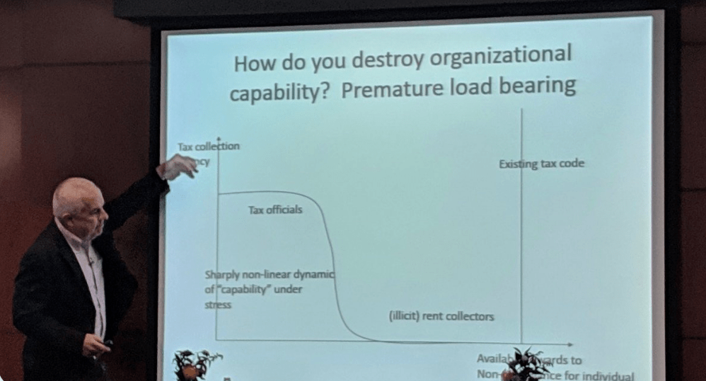Lant Pritchett presenting