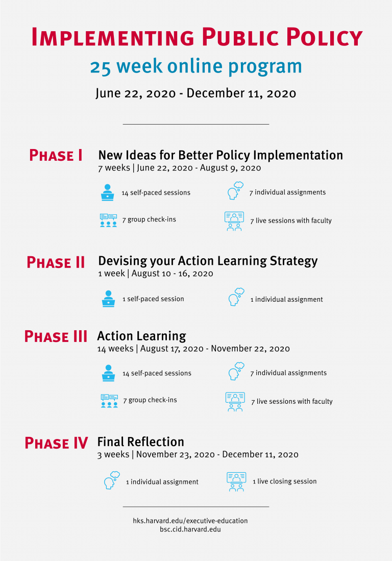 infographic on different phases of the IPP program online