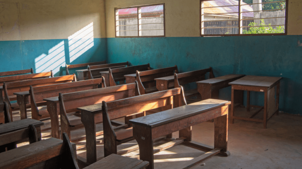 Empty classroom