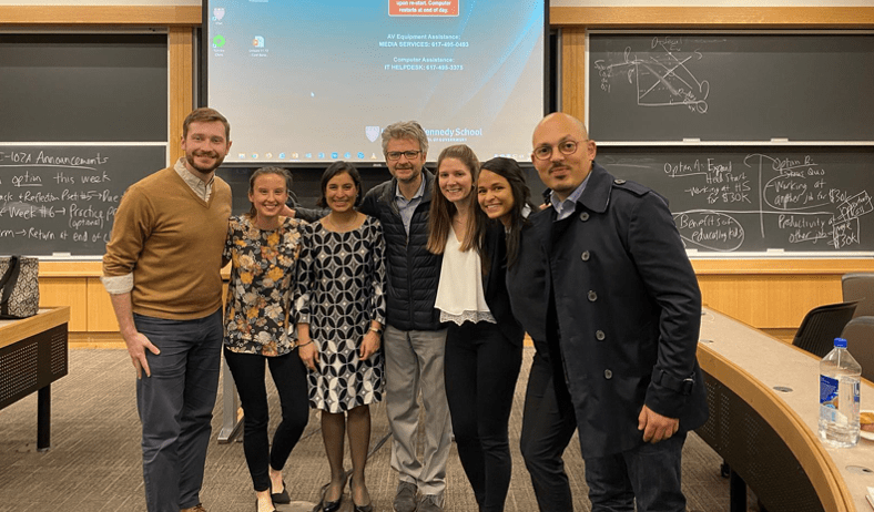 Matt Andrews and Salimah Samji with participants