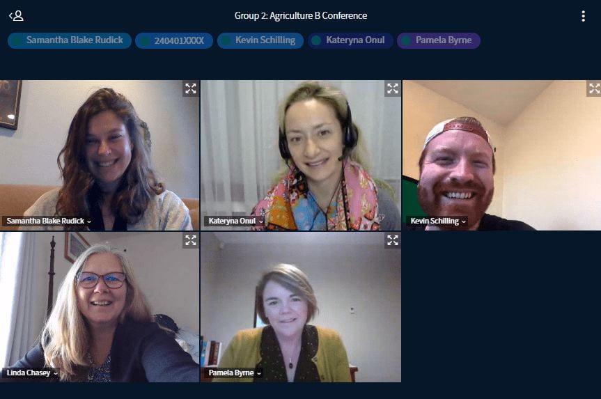 screenshot of zoom meeting