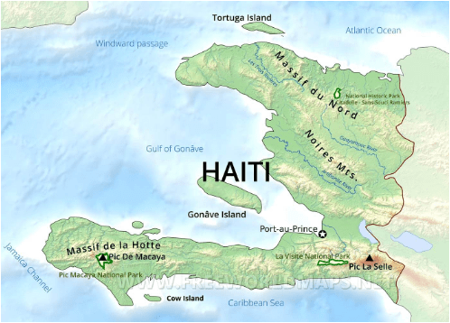 a map of Haiti