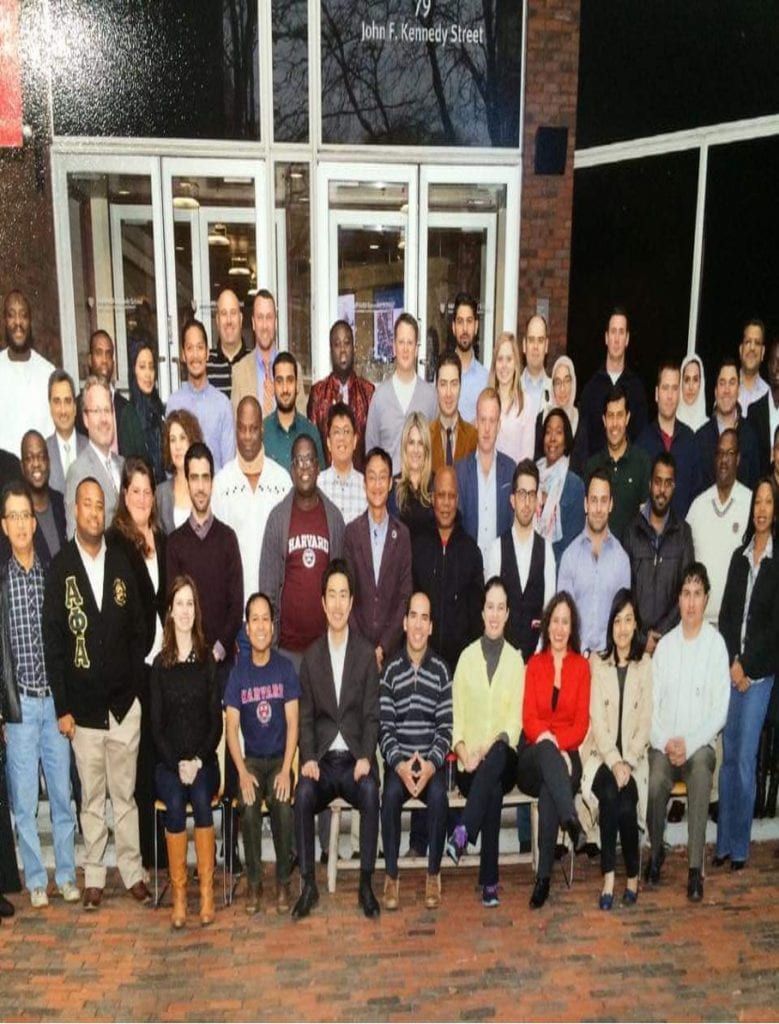 Group photo outside HKS