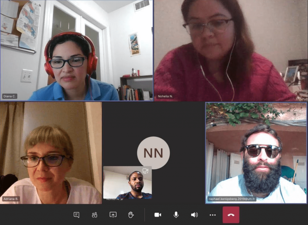 Group photo on Zoom