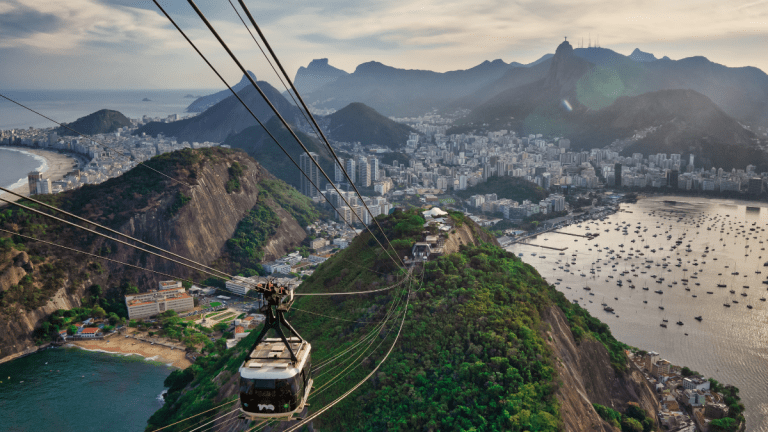 View of Brazil from cablecar