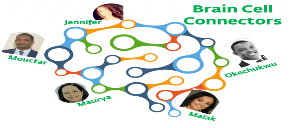 Diagram connecting the team members
