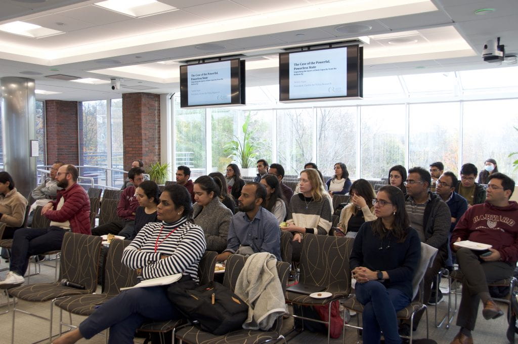 Students attending presentation