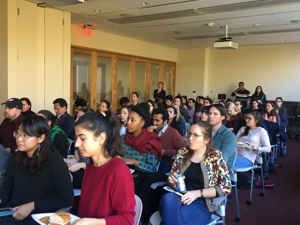 HKS conference room full of HKS students and affiliates for RISE conference