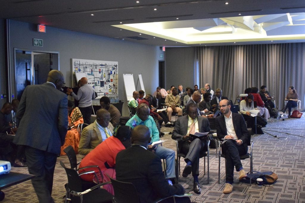 Central African Republic team collaborating
