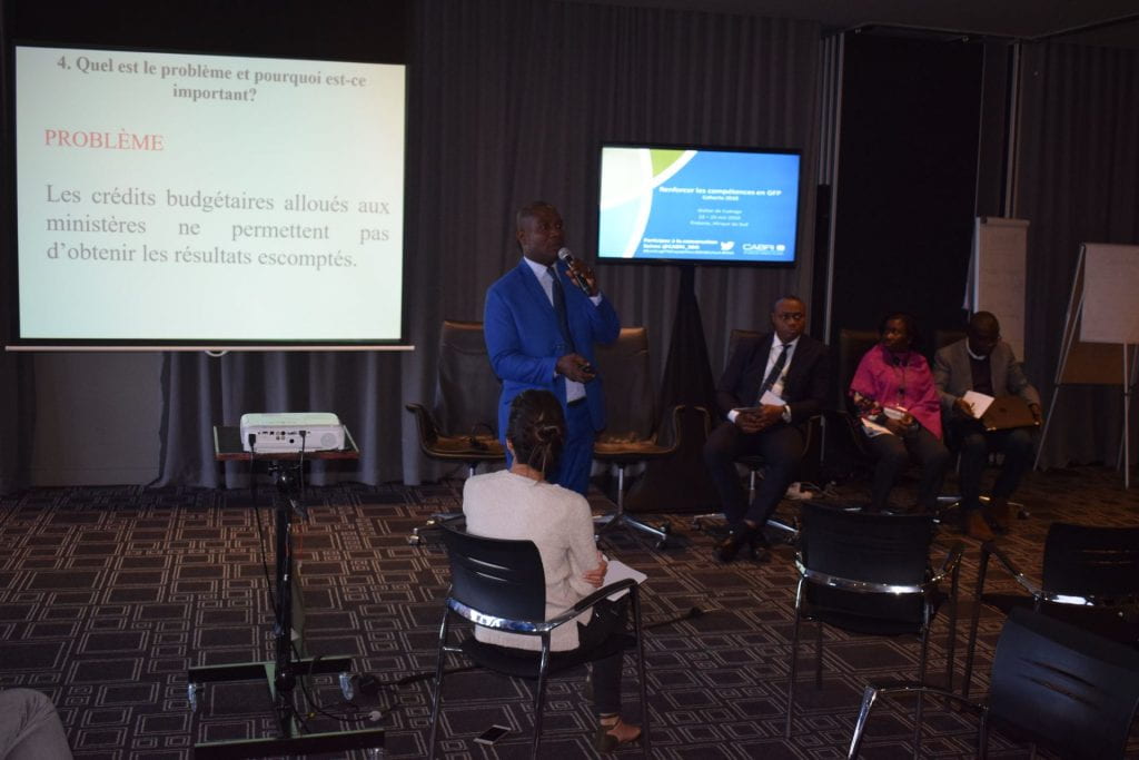 Cote d'Ivoire CABRI project team presenting
