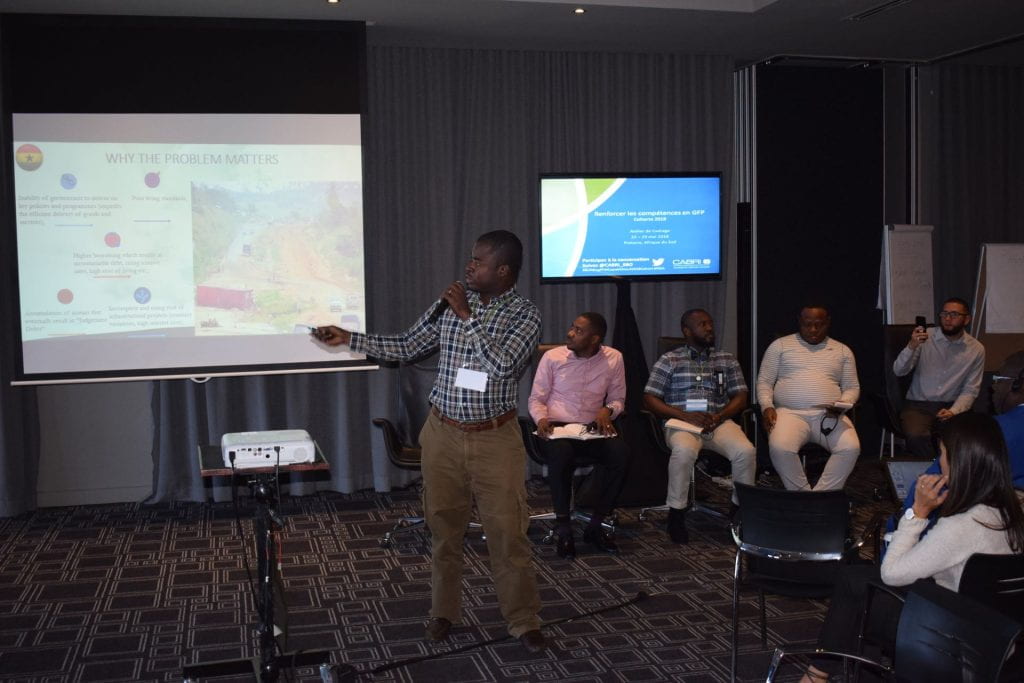 Ghana team presenting