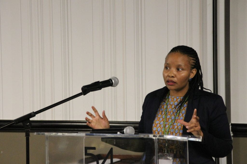Lesotho team participant presenting