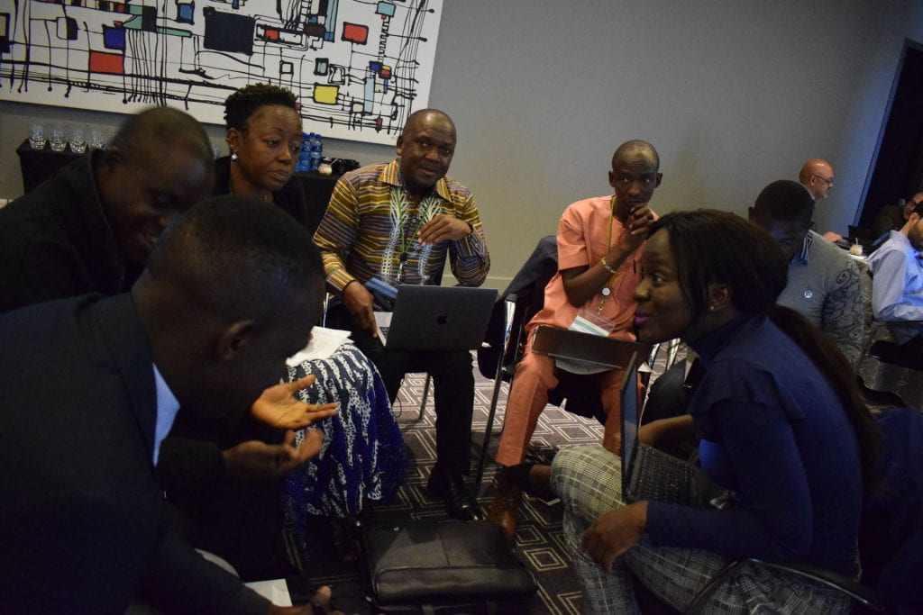 Liberia team collaborating