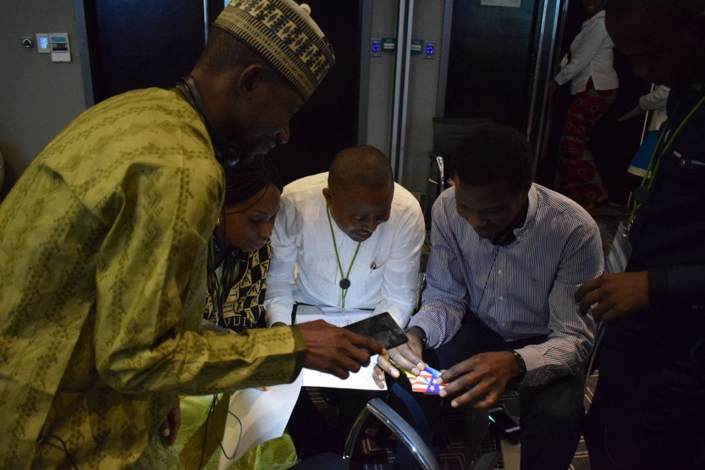 CABRI participants working together