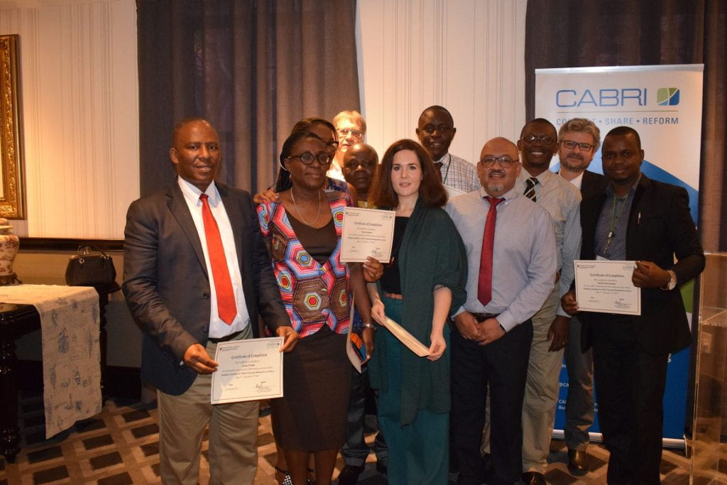 Sierra Leone group photo with Matt Andrews and participants holding their certificates