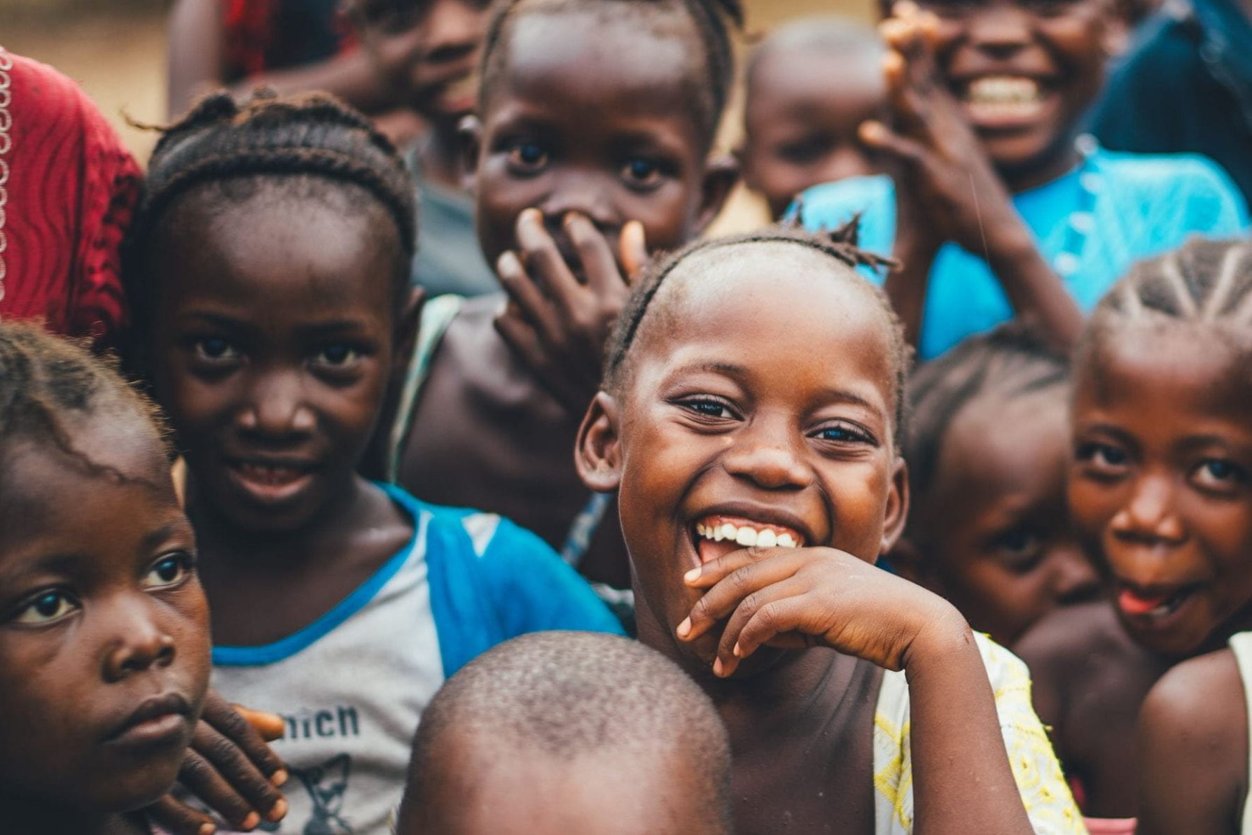 Kids laughing