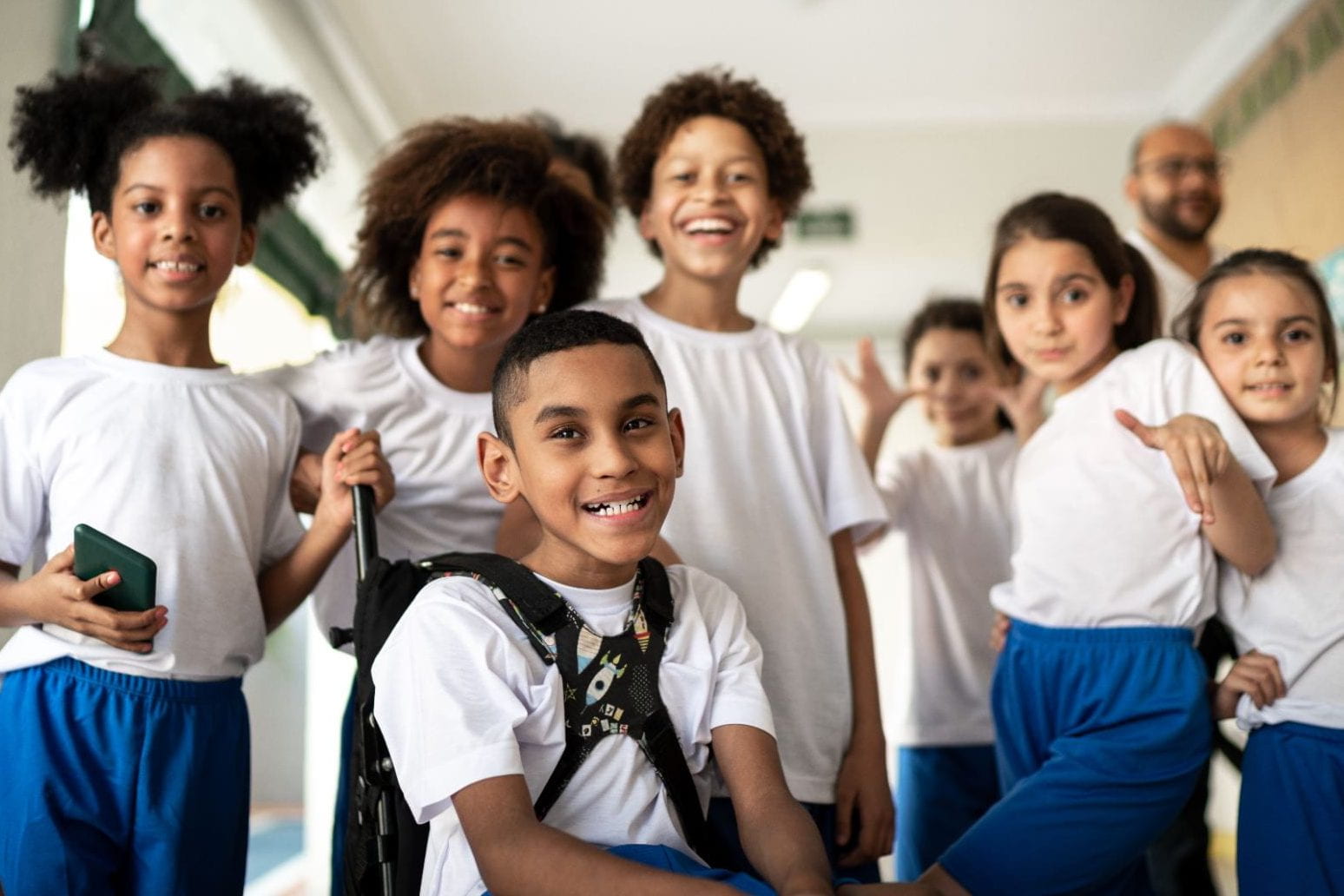 Students in Brazil at school