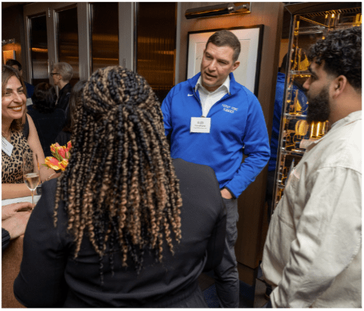 Dearborn team members discussing project