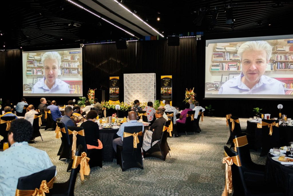 Matt Andrews keynote speech at the event