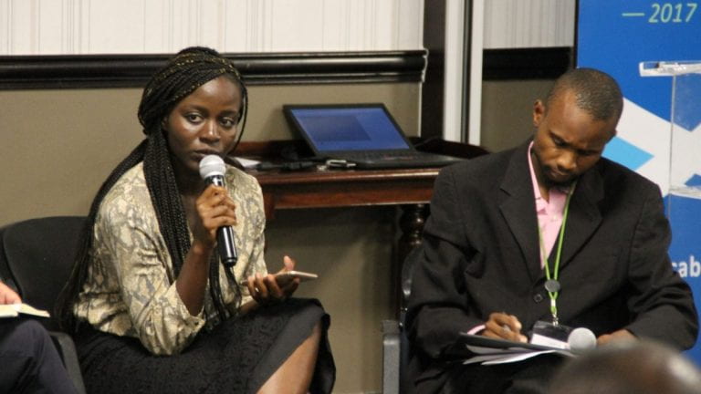 Awa Touray presenting at CABRI