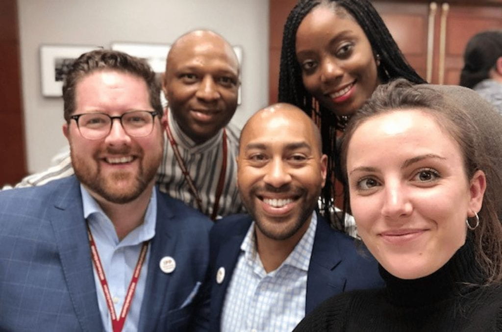 Doran Moreland with fellow IPP classmates