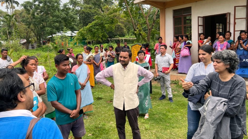 Sampath Kumar on a site visit in Meghalaya, India