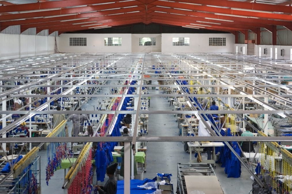 Industrial factory in Africa