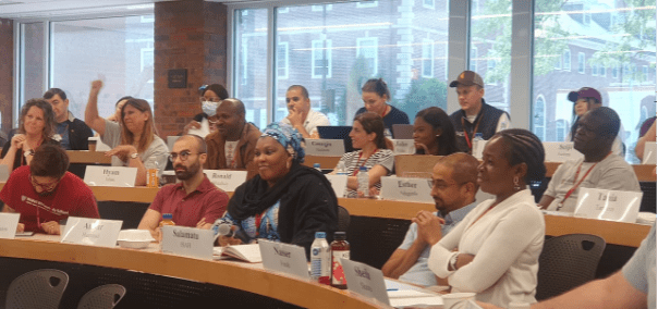 Classroom of participants