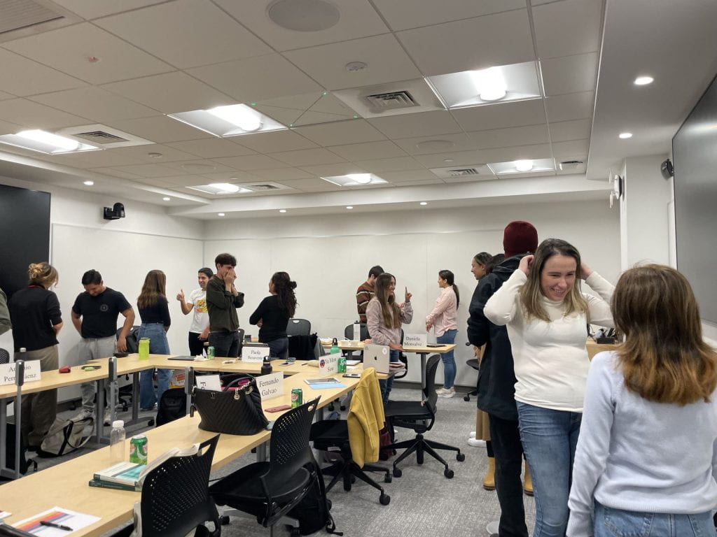 LAPA Students participating in an in-class activity