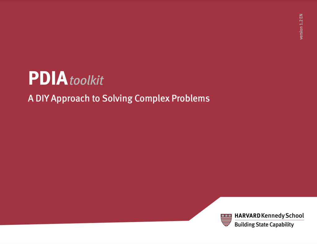 PDIA toolkit (English) cover