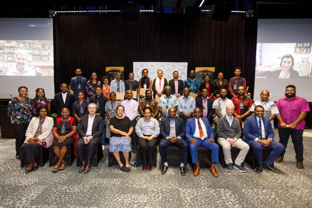 Matt and Salimah with program participants