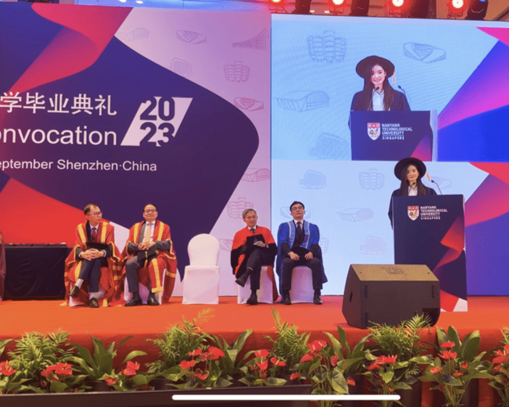 Tingyu Wu at graduation