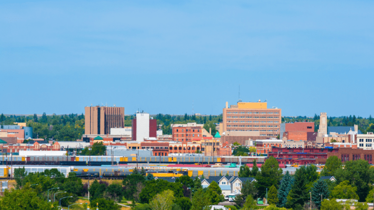 Cityscape in Wyoming