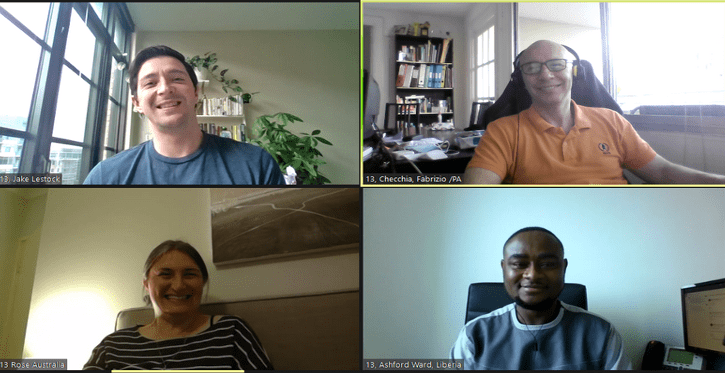 screenshot of a zoom meeting