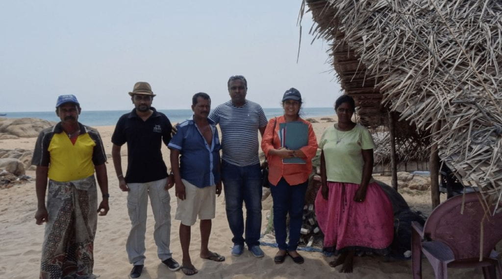 group photograph at the beach