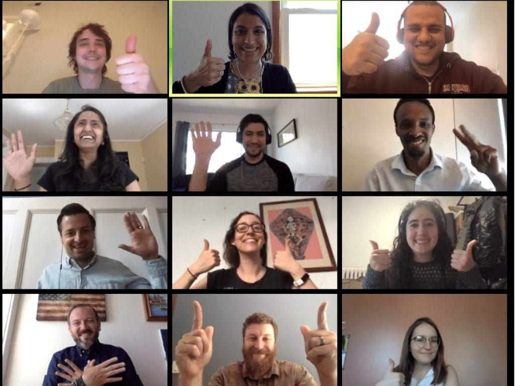 screenshot of a zoom meeting