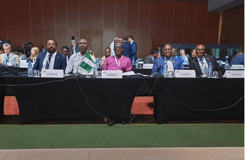 Fuad representing Nigeria with others at an international tax conference